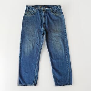 Vintage Levis Silver Tab Jeans 35 Blue Y2K Baggy Denim Streetwear Made in Mexico